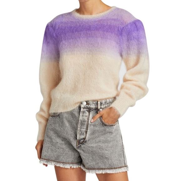 Isabel Marant Sweaters - ISABEL MARANT Deniz Ombre Crewneck Sweater